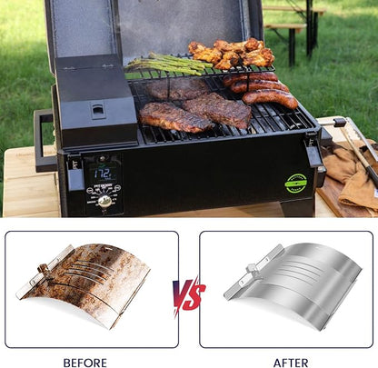 Flame Broiler Kit for Pit Boss Tabletop Portable 150 Pellet Grills Pro Series II Mahogany 150PPS Replacement Parts Pitboss Diffuser Heat Deflector Plate Smoker BBQ Accessories