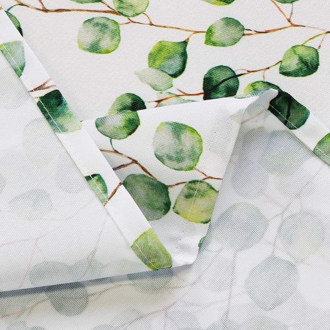 SUQ I OME Outdoor Tablecloth, Fence Leaf, 60'' Round with Zipper | Umbrella Hole, Patio Table Cloths, Garden Table Covers, For Backyard Circular Table/BBQs/Picnic