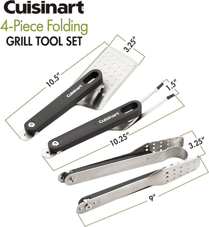 Cuisinart CGS-1000 4-Piece Folding Grill Tool Set