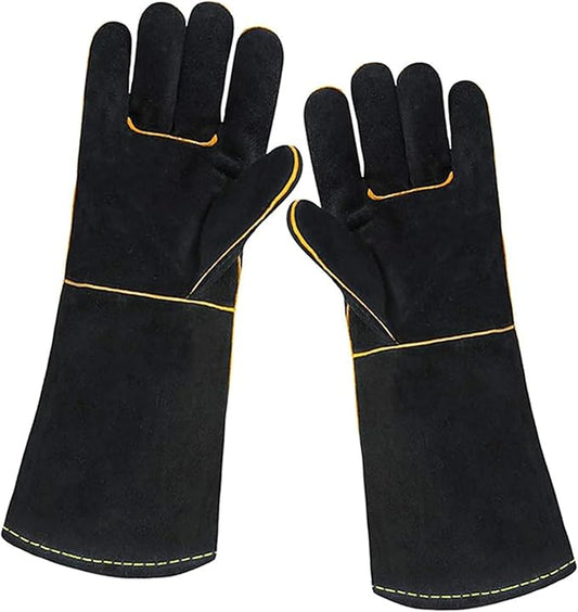 Heat Resistant Gloves for Grill BBQ,Long Sleeve Grill Gloves for Baking,Oven,Fireproof, Stove,Welder,Welding,Fireplace