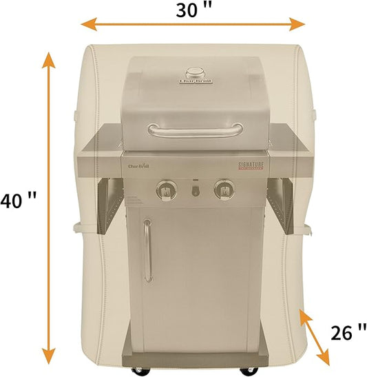 NEXCOVER Grill Cover, 30 Inch Waterproof BBQ Cover, 600D Heavy Duty Gas Grill Cover, Fade Resistant, Rip Resistant Barbecue Cover for Weber,Brinkmann, Char Broil, Holland, Jenn Air