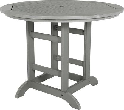 highwood AD-CNA48-CGE Hamilton 5 Piece Round Counter Height Dining Set, Coastal Teak