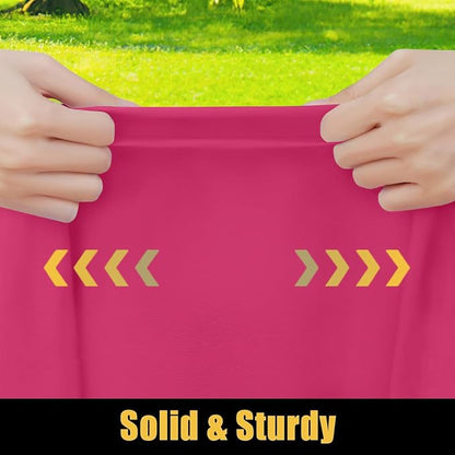 Smiry Rectangle Picnic Table Cloth, Waterproof Elastic Fitted Tablecloths for 4 Foot Tables, Washable Polyester Table Cover for Camping, Indoor and Outdoor (Fuchsia, 30"x48")