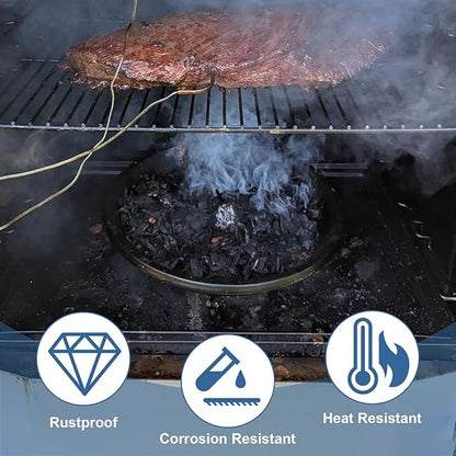Flame Disk Bowl Replacement for Masterbuilt Gas and Dual Fuel Smokers Attachment, Flame Disk Pan Grill Part for Masterbuilt 911060006 9005100068 Accessories