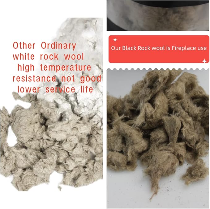 High Temperature Resistance Rock Wool Gas Logs- 6 oz Bag