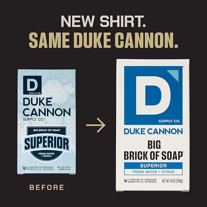 Duke Cannon Supply Co. Large Brick Bar Soap Bundle - Men's Soap with Masculine Scents - USA-Made - All Skin Types - Wayfinder, High Country, Superior, & Sawtooth - 10 oz (4 Pack)