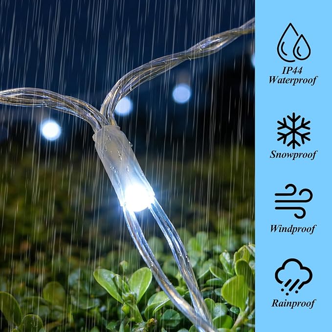10ft x 10ft Solar Net Lights, 280LED Gazebo Mesh Lights Solar & USB Powered, Waterproof Netting Lights 8 Modes Clear Wire for Bushes Patio Garden Christmas Holiday Party Outdoor Decor (Cool White)