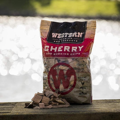 Ultimate Western BBQ Smoking Wood Chips Variety Pack Bundle (3)- Apple, Pecan, and Cherry Flavors