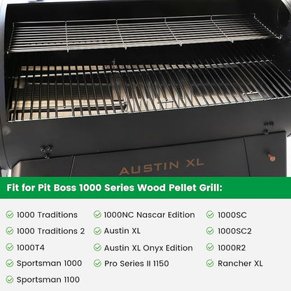 Warming Rack for Pit Boss, Upper Cooking Grate for Pit Boss Austin XL Parts Pitboss 1000 Series Holding Top Rack Pro Sportsman Traditions Wood Pellet Smoker Grill Replacement 32421 PB1000XL-018-R00