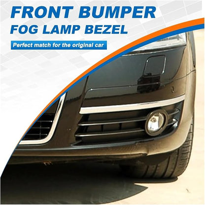 Fog Light Grill Cover Frame Lamp Shade，Compatible with Audi A6/A6 Quattro Accessories （ 2005—2008） 4F0807681A 4F0807682A(Right Passenger Side)