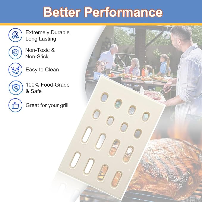 Ceramic Brick, Ceramic Radiant Flame Tamer Replacement for Barbeques Galore Grand Turbo, Grand Hall, Members Mark Grills, Heat Plate Ceramic Briquettes, 7 1/16" x 4 3/4" x 1/2", 4 Pack