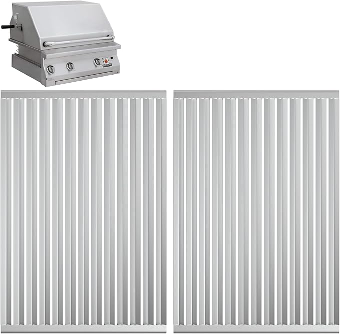 Grill Grates for Solaire AGBQ 30/36/42/56/56T Stainless Steel Grill Replacement Parts for IRBQ 30/42 Grills Replacement Grates for SOL-6004R, 12.8 x 18.9 Inch