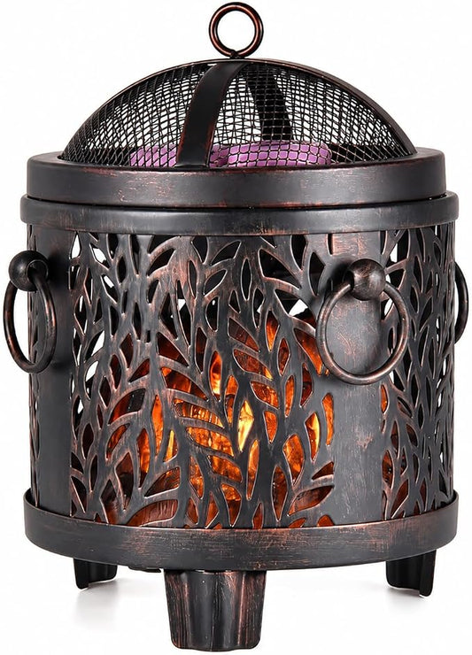Dicimi Electric Wax Melt Warmer, 3-in-1 Flameless Candle Wax Warmer for Scented Wax Melts, Vintage Home Decor with Fireplace Glow, Safe Wax Burner for Jar Candles & Mug Warmer, Gift for Women