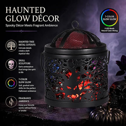 Dicimi Halloween Wax Melt Warmer – 3-in-1 Candle Warmer Lamp for Scented Wax, Wax Melter & Beverage Warmer, Flameless & Energy-Saving, Unique Scentsy Wax Warmer Alternative, Gifts for Friend