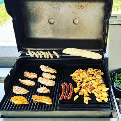 7566 Cast Iron Griddle for Weber Genesis 300 Series Gas Grill, Replacement for Weber Genesis 300 Series E-310 E-320 E-330 S-310 S-320 S-330 EP-310 EP-320 EP-330 CEP-310 CEP-330 ESP-310