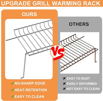 G470-0001-W1 Grill Warming Rack for Charbroil Performance 4 Burner Grill Replacement Parts 463342119 463347519 463342118 463376117 463376217 463332718, Swing Away Grid for Charbroil Accessories