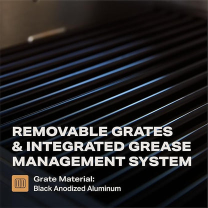 Current® Model G+ Dual Zone Electric Grill, Smart Electric Outdoor Grill with 200-700°F Range for Searing & Roasting, Independent Heat Zones, Apartment-Friendly & Weather-Resistant, Eclipse