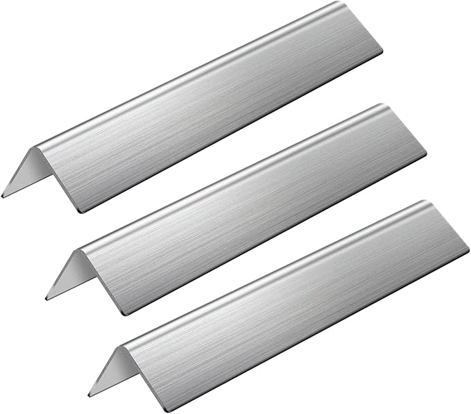 GasSaf 15.3 inch Flavorizer Bars Replacement for Weber 7635 Spirit 200 Series, Spirit E-210, S-210, E-220, S-220(2013-2016), 3-Pack 304 Stainless Steel Durable Flavor Bars(15.3"L x3.5"W x2.5"H)