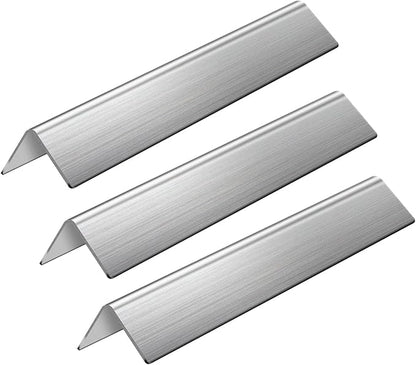 GasSaf 15.3 inch Flavorizer Bars Replacement for Weber 7635 Spirit 200 Series, Spirit E-210, S-210, E-220, S-220(2013-2016), 3-Pack 304 Stainless Steel Durable Flavor Bars(15.3"L x3.5"W x2.5"H)
