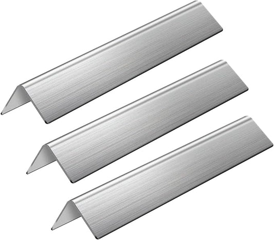 GasSaf 15.3 inch Flavorizer Bars Replacement for Weber 7635 Spirit 200 Series, Spirit E-210, S-210, E-220, S-220(2013-2016), 3-Pack 304 Stainless Steel Durable Flavor Bars(15.3"L x3.5"W x2.5"H)