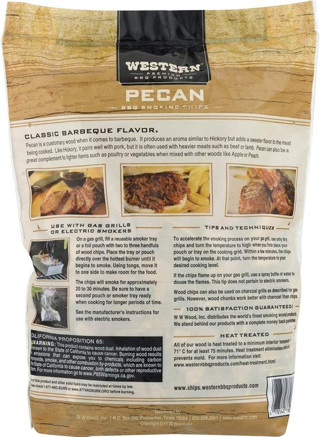 Ultimate Western BBQ Smoking Wood Chips Variety Pack Bundle (3)- Apple, Pecan, and Cherry Flavors