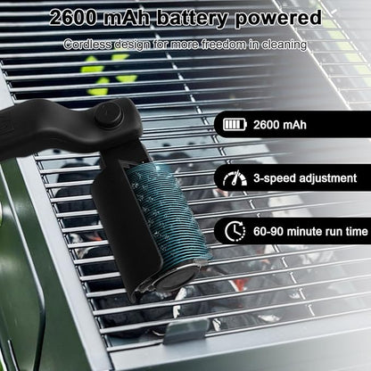 Electric Grill Brush for Outdoor, 180°Adjustable Rechargeable Cordless BBQ Grill Cleaner Brush, 3-Speed Power Rotary Grill Cleaning Brush, Reinforced Steel Bristles for Gas Charcoal Barbecue Grates