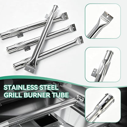 720-0830H Grill Replacement Parts for Nexgrill 4 Burner 720-0830D 720-0783C 720-0958A, 5 Burner 720-0888N, 17 Inch Stainless Steel Grill Grates, Heat Shields, Grill Burners, Igniters for Uniflame