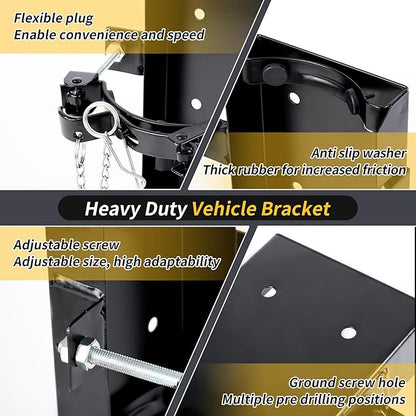 𝙐𝙥𝙜𝙧𝙖𝙙𝙚 Heavy Duty Fire Extinguisher Bracket，Wall Mount Fire Extinguisher Holder-St12 Steel, Fit 30 lb Dry/20 lb CO2 Extinguisher for School Boat Truck Replace amerex 811, 3-Yr Service