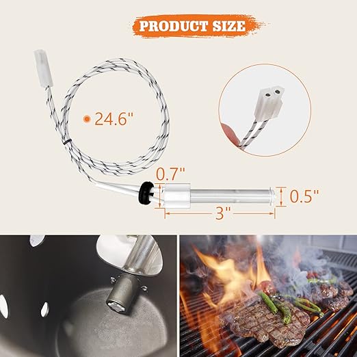 Ceramic Igniter Element Replacement for REC TEC, Recteq Wood Pellet Grill and Smoker, 120V 80W