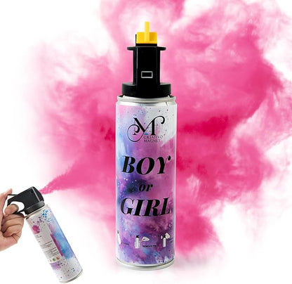 Gender Reveal Fire Extinguisher – 100% Biodegradable Baby Girl Reveal Party Decorations, Ideal for Exciting Gender Reveal Ideas (1 Pink pcs)