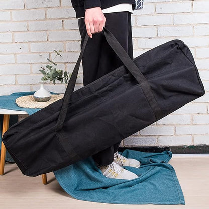 BBQ Tools Carry Bag,Large Capacity Oxford Grill Tool Carry Bag, Waterproof Outdoor BBQ Grill Accessories Bag for Picnic Cooking Camping Trip (Black,24.8x 5.12 x 9.45inch)