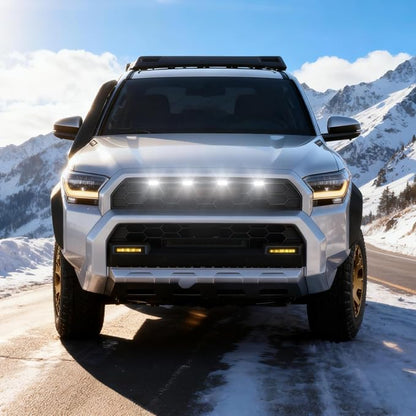 White led Grills Grill Lights for 6th gen 4runner 2025 2026 trdPro | 2026 TRD Pro Trailhunter Grille Grills light accessories
