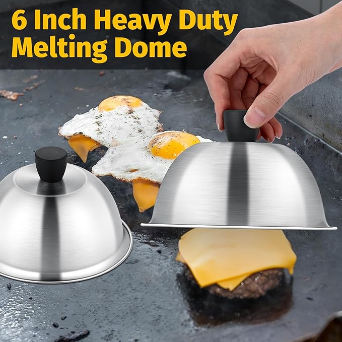 18 inch Charcoal Grills with Griddle Accessories, 4 Pack Basting Cover for Griddle, Portable Kettle Grills for Outdoor, Round BBQ Grill with Cover