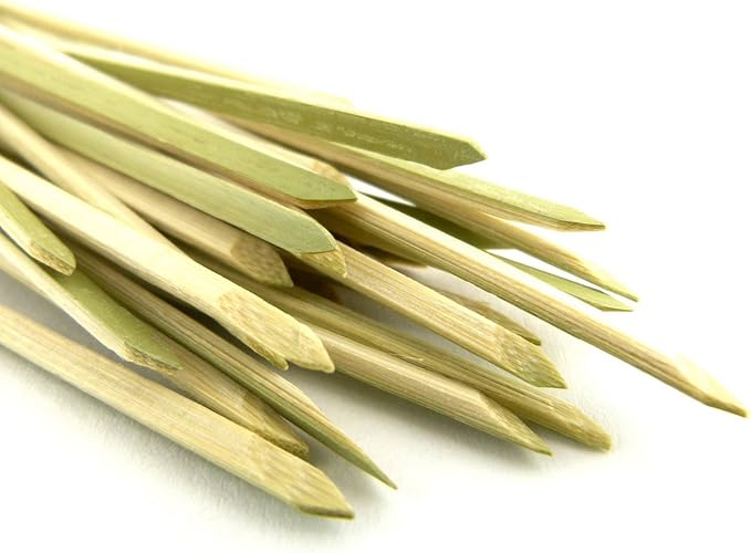 JapanBargain 1597x20, Cocktail Picks Appetizer Picks Bamboo Skewers for Snack Sandwich Finger Food Tapas Fruit Kabob BBQ Hors D’oeuvre Twisted End Knotted Bamboo Sticks, 6 inch, 1000pcs