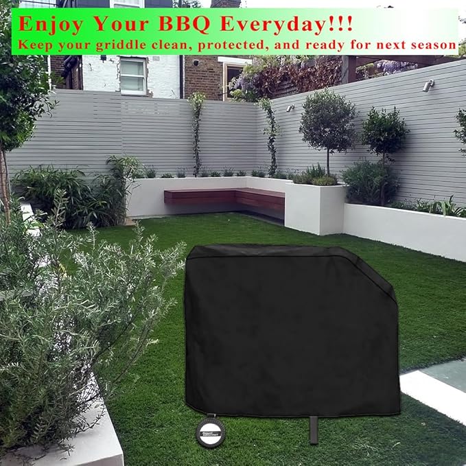 Griddle Cover for Royal Gourmet 2 Burner Griddle- 600D Flat Top 38 Inch Grill Cover for Royal Gourmet GB2000 Regal 2-Burner Flattop Gas Grill Griddle, Heavy Duty & Waterproof Outdoor