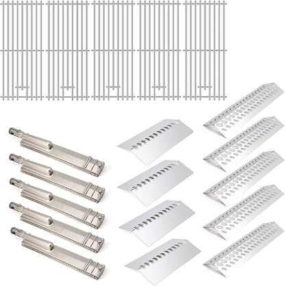 Grill Replacement Parts for Bull 57568 57569 BBQ Grill, 16517 Cooking Grate & 16521 16631 Flame Tamer 16670 16520 Heat Shield & 35717 16516 Grill Burner for Bull Brahma Grills