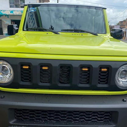 LED Front Grille Lights White External Grille Lamps for Jimny JB64 JB74 2019 2020 2021