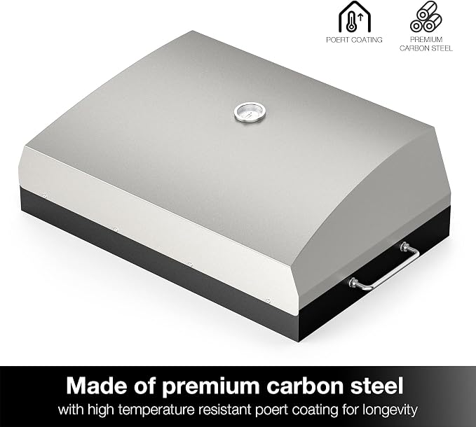 Stanbroil Pizza Oven Attachment for Camp Chef 16" Cooking System Stove | 2-Burner Stove Attachment, 19" x 15" Pizza Stone, Converts Camp Chef Stove into Outdoor Pizza Oven
