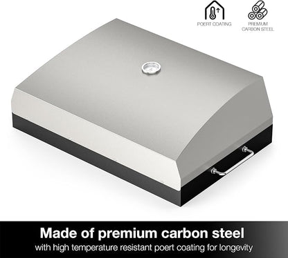 Stanbroil Pizza Oven Attachment for Camp Chef 16" Cooking System Stove | 2-Burner Stove Attachment, 19" x 15" Pizza Stone, Converts Camp Chef Stove into Outdoor Pizza Oven