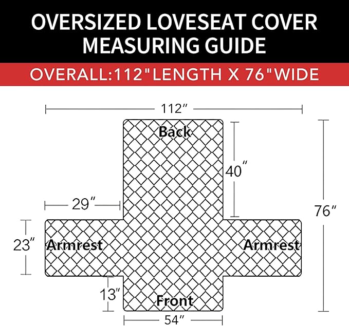 Easy-Going Reversible Couch Cover, 2 Cushion Sofa, Dark Blue/Ivory | Oversized Loveseat Slipcover For Dogs, Water Resistant Mat, Living Room, Non-Slip Sofa Cover, Pet Friendly