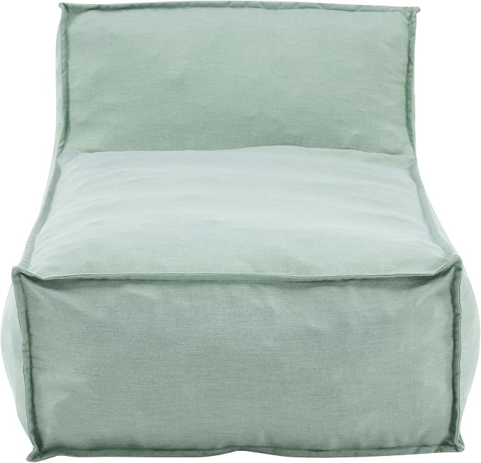 Christopher Knight Home Natty Outdoor Bean Bag Chair Set of 2, Fabric Bean Bag Chair for Adults and Kids, Indoor/Outdoor Sun Lounger, Patio Lounge Chair Set of 2, Mint