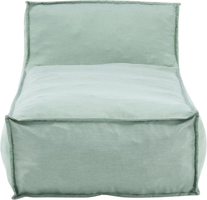 Christopher Knight Home Natty Outdoor Bean Bag Chair Set of 2, Fabric Bean Bag Chair for Adults and Kids, Indoor/Outdoor Sun Lounger, Patio Lounge Chair Set of 2, Mint