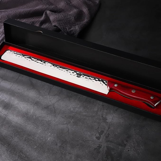 Dream Reach Brisket Knife, 12" Carving & Slicing Knife for Meat Cutting Ultra Sharp Full Tang Meat Knives with Ergonomic Handle Gift Box, Christmas Gifts for Men Women