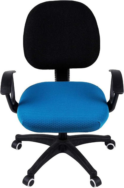 Smiry Office Computer Chair Seat Covers for Desk, Anti-dust Protector | Stretch Jacquard Removable Washable Desk Chair Seat Cushion Protectors, Ocean