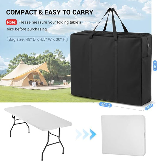 Folding Table Storage Bag 49x4.5x30in 600D Waterproof