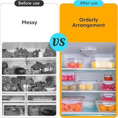 52 PCS Food Storage Containers Set with Airtight Lids (26 Lids &26 Containers) - BPA-Free Plastic Food Container for Kitchen Storage Organization, Salad Fruit Lunch Containers with Labels & Marker | (26 Lids &26 Containers) Food Container for Kitchen S...