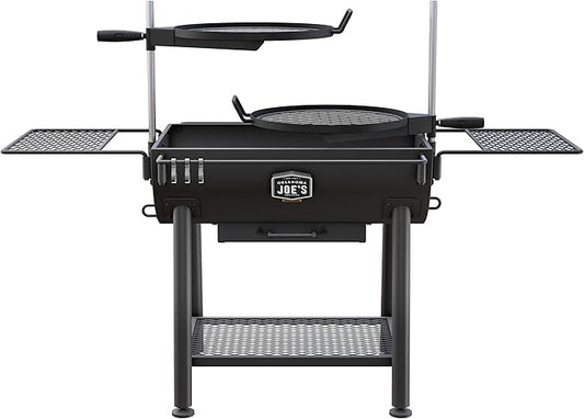 Oklahoma Joe's Firecraft Series Modular Open Fire Barrel Charcoal Grill with 480 sq. in. Cooking Area in Black