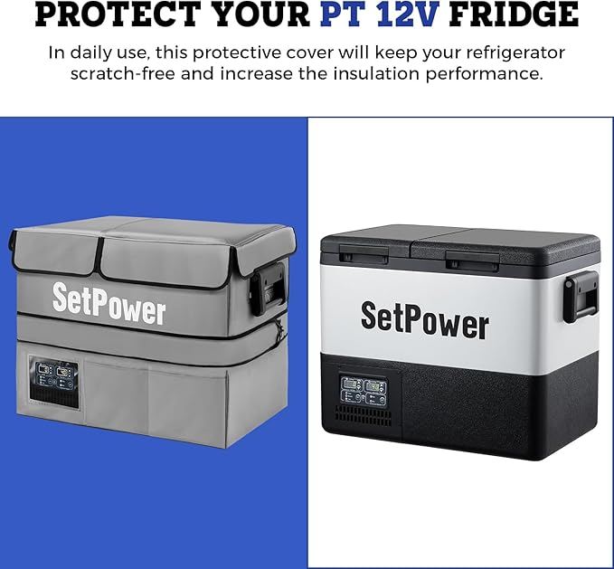 Setpower 55L Insulated Protective Cover for PT55 Car Fridge,12 Volt Portable Car Refrigerator Cover
