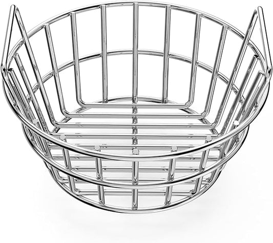 onlyfire Charcoal Ash Basket Fits Small Big Green Egg, Stainless Steel Charcoal Holder with Handles, Grilling Accessories for Better Airflow