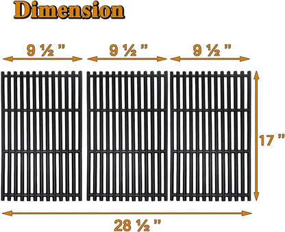 463242716 Grill Grates Replacement Parts for Charbroil Tru Infrared Grates 17 Inch 4 Burner 463436213 463439914 463439915 463436214 463436215 Nexgrill 720-0882A Members Mark 720-0830G Cooking Grates